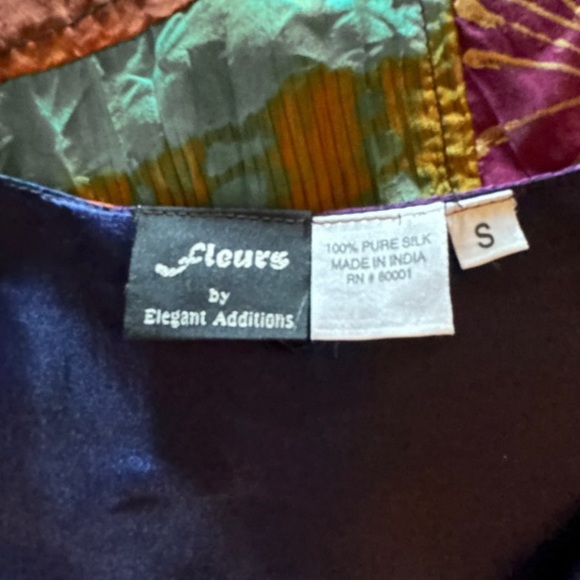 Vintage Fleurs Silk Vest‎ - Picture 5 of 5